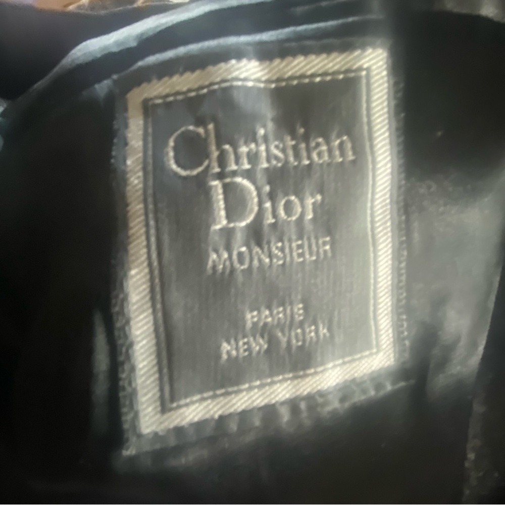 Vintage Christian Dior double breasted wood overcoat gray  (b23) - Picture 3 of 6